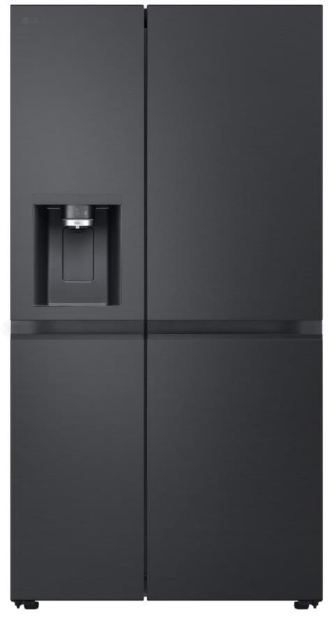 LG GSLE91EVAC Ψυγείο Ντουλάπα 628lt Total NoFrost Υ179xΠ92.5xΒ73.5cm Essence Black Steel