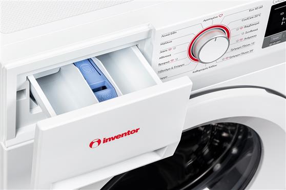 Inventor GA1014W Πλυντήριο Ρούχων 10kg με Ατμό 1400 Στροφών