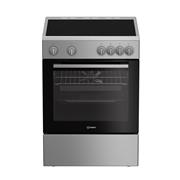 Indesit I6V8KMX Κουζίνα 66lt με Κεραμικές Εστίες Π60cm Inox