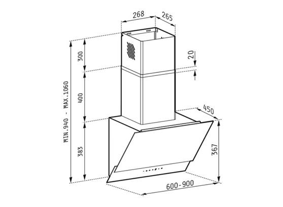 Pyramis Livelo 60cm Μαύρο