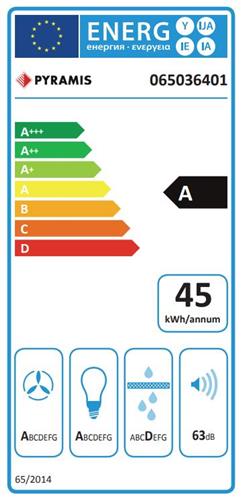 Pyramis Agilo NT Απορροφητήρας Καμινάδα 90cm Inox