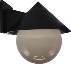 Aca Fume Επιτοίχιο Φωτιστικό με Καπέλο Εξωτερικού Χώρου E27 σε Μαύρο Χρώμα AC.1801LM