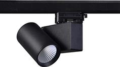 Aca Μονό Σποτ με Ενσωματωμένο LED και Θερμό Φως σε Μαύρο Χρώμα LISOR2030B4