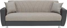 ArteLibre Juan Τριθέσιος Καναπές Κρεβάτι με Αποθηκευτικό Χώρο Καφέ-Γκρι 214x82cm