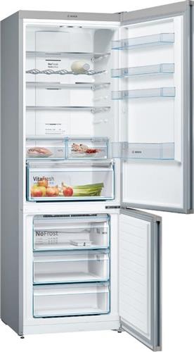Bosch KGN49XIEA Ψυγειοκαταψύκτης 438lt Total NoFrost Υ203xΠ70xΒ67cm Inox