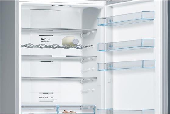 Bosch KGN49XIEA Ψυγειοκαταψύκτης 438lt Total NoFrost Υ203xΠ70xΒ67cm Inox