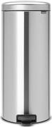 Brabantia New Icon Κάδος Απορριμμάτων από Ανοξείδωτο Ατσάλι Steel Matt με Πεντάλ 30lt 080.1143/80