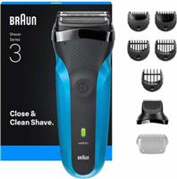 Braun 310BT/BLU Series 3 Ξυριστική Μηχανή Προσώπου Επαναφορτιζόμενη