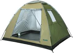 Campus Malibu Καλοκαιρινή Σκηνή Camping Igloo Πράσινη με Διπλό Πανί για 5 Άτομα 250x220x175cm 110-9334-6