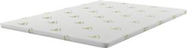 ComoCare Aloe Vera Ανώστρωμα Διπλό Memory Foam με Αποσπώμενο Κάλυμμα & Λάστιχα Εφαρμογής 140x190x4cm 2ETOPALOE4-140190