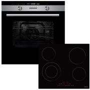 Davoline Classic BI O 1070 IX + BVC SL 6005 Φούρνος άνω Πάγκου 70lt με Κεραμικές Εστίες Π60cm Inox