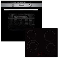 Davoline Classic BI O 1070 IX + BVC SL 6005 Φούρνος άνω Πάγκου 70lt με Κεραμικές Εστίες Π60cm Inox