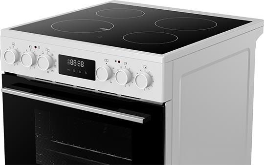 Davoline CMFW 1100 WH Κουζίνα 70lt με Κεραμικές Εστίες Π60cm Λευκή