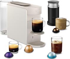 Delonghi Nespresso ENV200.WAE Vertuo Up & Aeroccino Καφετιέρα για Κάψουλες Vertuo Pearl White