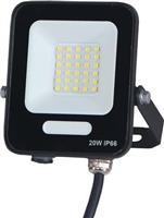 Eurolamp 147-69005 Στεγανός Προβολέας LED 20W Θερμό Λευκό 3000K IP66