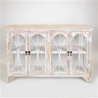 Eurolamp 750-25019 Μπουφές Ξύλινος Λευκός 121x32x78cm