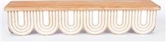 Eurolamp 750-30016 Ράφι Τοίχου Φυσικό-Λευκό 60x13x12cm