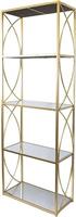 Eurolamp 750-31513 Ραφιέρα Δαπέδου Χρυσή 61x28x177cm