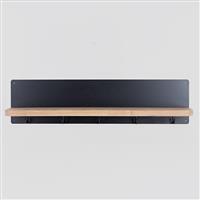 Eurolamp 750-31532 Ράφι Τοίχου Μαύρο 60x11x15cm