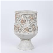 Eurolamp 752-18104 Βάζο Τσιμεντένιο Λευκό 20x20x30cm