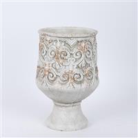 Eurolamp 752-18104 Βάζο Τσιμεντένιο Λευκό 20x20x30cm