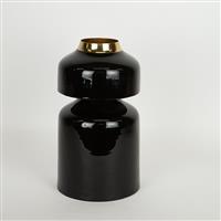 Eurolamp 752-22026 Διακοσμητικό Βάζο Μεταλλικό Μαύρο 17x17x30cm