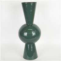 Eurolamp 752-22053 Διακοσμητικό Βάζο Μεταλλικό Πράσινο 25x25x60cm