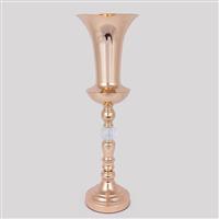 Eurolamp 752-22058 Διακοσμητικό Βάζο Μεταλλικό Χρυσό 17x16x56cm