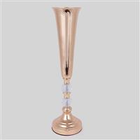 Eurolamp 752-22063 Διακοσμητικό Βάζο Μεταλλικό Χρυσό Φ14x54cm