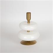 Eurolamp 752-24077 Κηροπήγιο Μεταλλικό σε Λευκό Χρώμα 12x12x16.5cm