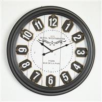 Eurolamp 753-13040 Ρολόι Τοίχου Ξύλινο Μπεζ 62cm