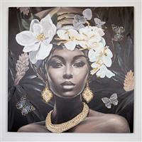 Eurolamp 755-12045 Γυναίκα Πίνακας σε Καμβά 100x100cm