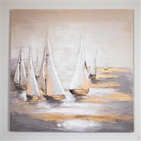 Eurolamp 755-12060 Καράβια Πίνακας σε Καμβά 100x100cm