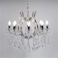 Eurolamp 757-12040 Πολυέλαιος με Κρύσταλλα Διάφανος