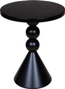 Eurolamp 810-00032 Στρογγυλό Βοηθητικό Τραπεζάκι Μεταλλικό Μαύρο Μ40xΠ40xΥ48cm