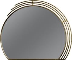 Eurolamp 811-40003 Καθρέπτης Τοίχου με Χρυσό Μεταλλικό Πλαίσιο 90x70cm