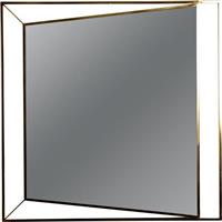 Eurolamp 811-40006 Καθρέπτης Τοίχου με Χρυσό Μεταλλικό Πλαίσιο 90x90cm