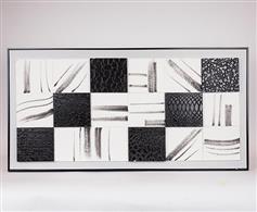 Eurolamp 812-10019 Τετράγωνα Πίνακας σε Καμβά 122x62cm