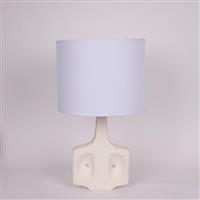 Eurolamp 814-50012 Κεραμικό Πορτατίφ με Λευκό Καπέλο και Βάση