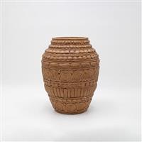 Eurolamp 819-00475 Διακοσμητικό Βάζο Τσιμεντένιο Καφέ Φ22x28cm