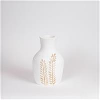 Eurolamp 819-00681 Διακοσμητικό Βάζο Ξύλινο Λευκό 15x15xΥ25cm