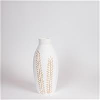 Eurolamp 819-00682 Διακοσμητικό Βάζο Ξύλινο Λευκό Φ13xΥ30cm