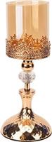 Eurolamp 819-01872 Κηροπήγιο Μεταλλικό σε Χρυσό Χρώμα 12x12x32cm