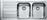 Franke Logica Line LLX 621-116 ΡΑ Αριστερός Ένθετος Νεροχύτης Brushed Μ116xΠ50cm Inox