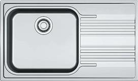 Franke Smart SRX 611-86 ΡΔ Δειξιός Ένθετος Νεροχύτης Brushed Μ86xΠ50cm Inox