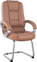 HomeMarkt Dhara Πολυθρόνα Επισκέπτη με Μπράτσα Camel 63x67x112cm HM1144.09