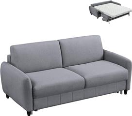 HomeMarkt Etudine Διθέσιος Καναπές Κρεβάτι Γκρι 190x98x90cm HM3311.01