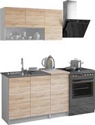 HomeMarkt Jadiel Σετ Ντουλάπια Κουζίνας Κρεμαστά & Δαπέδου με Πάγκο Εργασίας 46x29.2x120cm Sonama-Λευκό HM2440