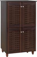 HomeMarkt Kabira Ξύλινη Παπουτσοθήκη με 4 Ράφια 77x34x123cm HM2210.01