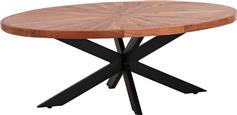 HomeMarkt Montana Superior Οβάλ Τραπεζάκι Σαλονιού από Μασίφ Ξύλο Φυσικό Μ120xΠ61xΥ45cm HM9906